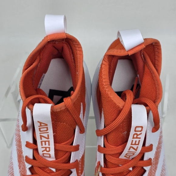 adidas SM Adizero Impact Football Cleats Mens Size 11 White Orange IH8467 New - Picture 10 of 12